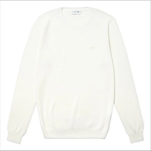 Lacoste cotton knit crewneck sweater